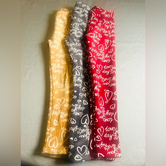 Other - Bundle of 3 Fleece Lines Leggings Sz 7/8